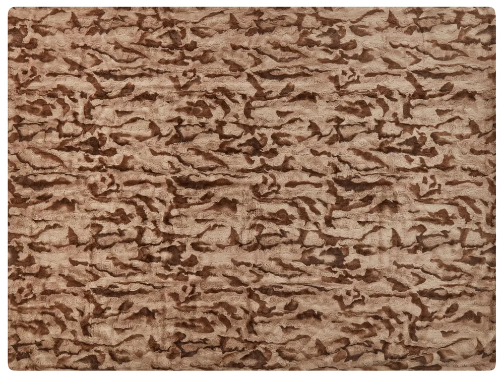 Blanket BAKIRA Faux Fur 150 x 200 cm Brown_917384