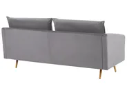 Soffa 3-sits MAURA Sammet Grå_789180