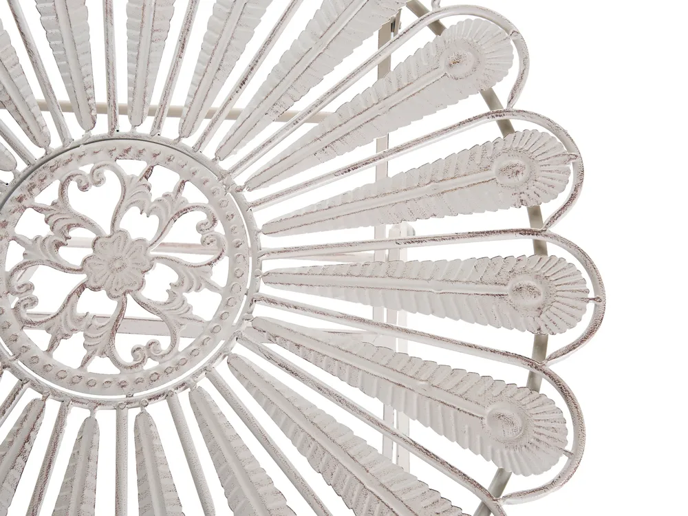 Bistro Set Folding PAVIA Metal Off-White_1046325