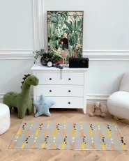 Kids Rug JANHTO Green 80 x 150 cm Cotton_871367