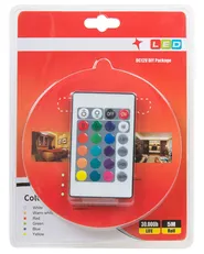 Set med 2 LED-remsor KIKORI 500 cm med fjärrkontroll Flerfärgad_885815