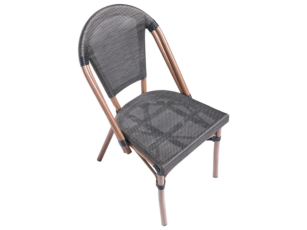Garden Dining Set 4 Seater RIFREDDO PE Rattan Grey_1062327