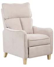 Reclinerfåtölj ROYSTON Inklusive fotstöd Beige_884477