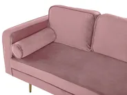 Vänstervänd schäslong MIRAMAS Sammet Rosa_755594