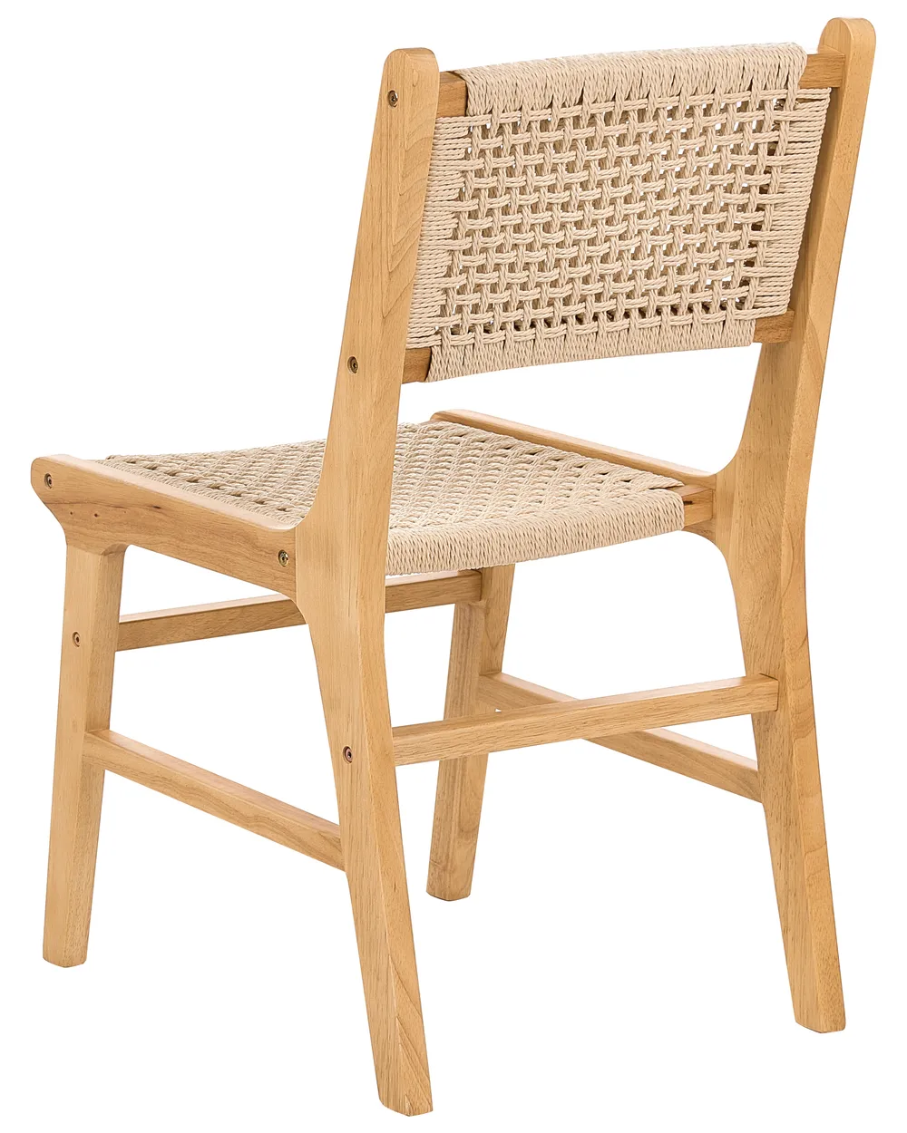 Set med 2 matstolar OZELLA Trä Ljusbrun/ Beige_985723