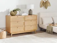 6 Drawer Chest NIVO Light Brown_934143