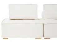Modular Corner Sofa 5 Seater TIBRO Fabric Off-White Right Hand_1058196