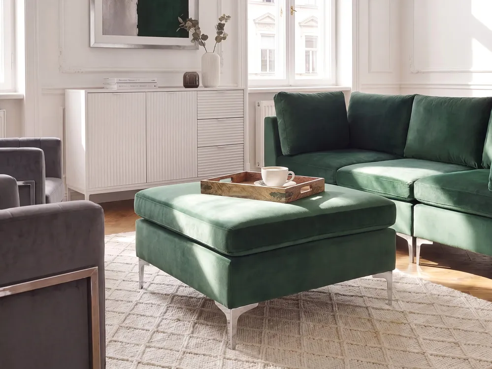 Ottoman EVJA Velvet Green