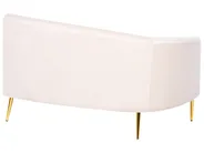 Curved Sofa 4 Seater MOSS Velvet Light Beige_851368