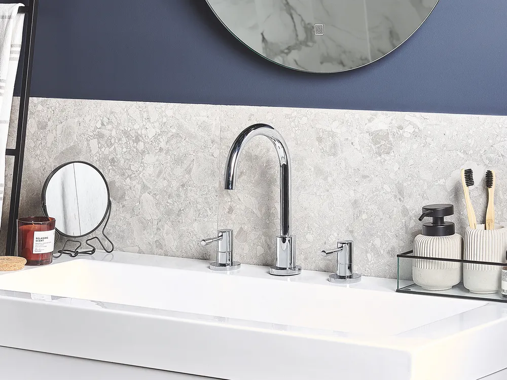Basin Mixer Tap SIPI Brass Silver