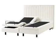 Justerbar säng Bouclé DUKE II 160 x 200 cm Off-White_1026082