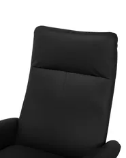 Recliner Chair PRIME with Footrest Faux Leather Black_709145
