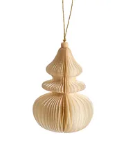 Set med 20 julgransdekorationer ALTAELVA Papper Beige_1030655