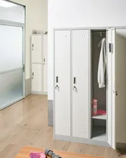 3-Door Storage Locker ATHLETE Metal Grey/ White_1011878