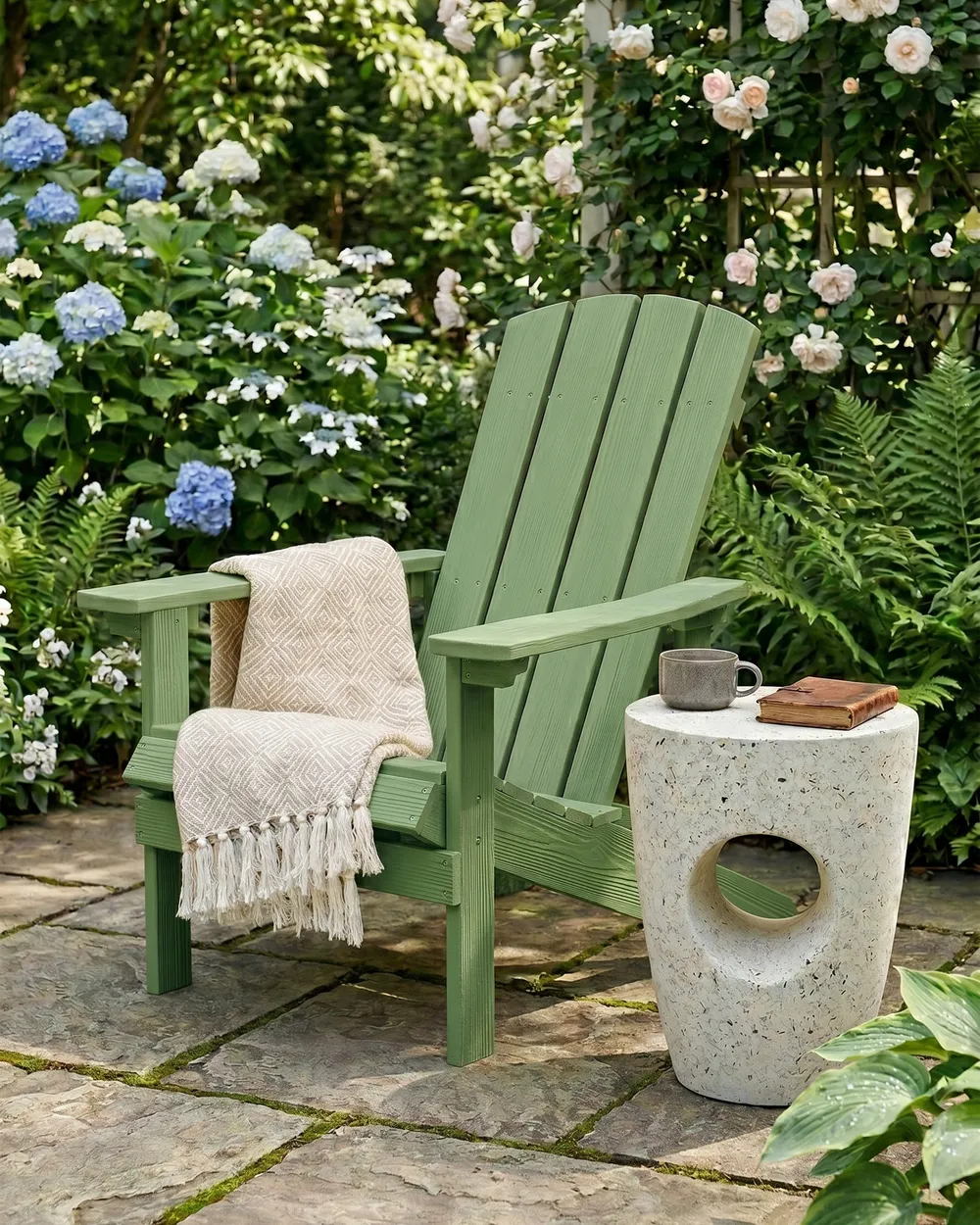 Garden Chair ADIRONDACK Green