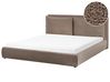 Bed Boucle BAJONNA 180 x 200 cm (EU Super King) Brown