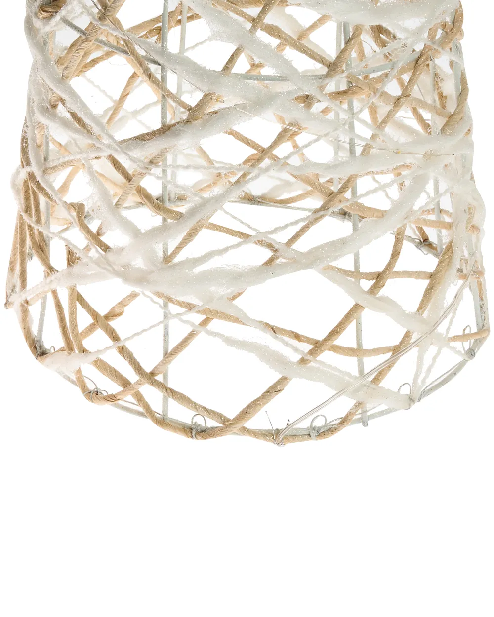 Set med 3 juldekorationer TUELSO 60/80/100 cm Julgran Vit/ Guld_1025055