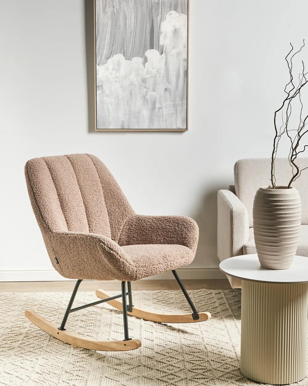 Rocking Chair KINNO Boucle Beige