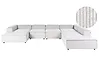 Modular Corner Sofa 5 Seater ARDAL Corduroy Off-White Left Hand
