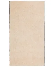 Matta med lång lugg DEMRE Ljusbeige 80 x 150 cm_683493