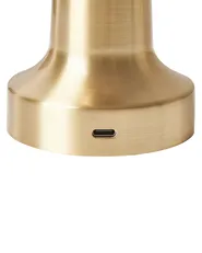 Set of 2 Wireless LED Table Lamp JOANES with Dimmer Metal Gold_940393