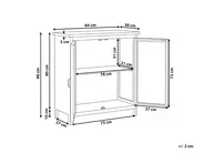 2 Door Sideboard MATARANKA Brown_1059790