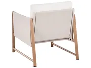 Garden Lounge Set with Table and Ottoman 5 Seater NOLA Metal Light Beige_998400