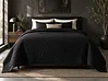 Faux Fur Bedspread Black DELICE Various Sizes
