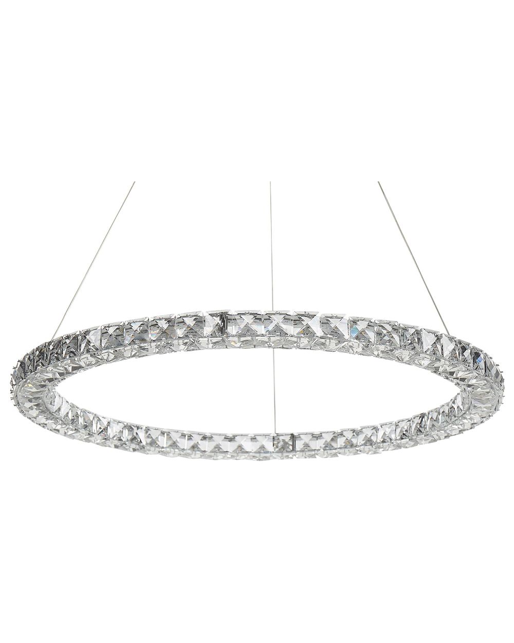LED-pendellampe MAGAT Krystall Sølv