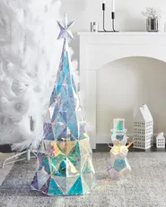 Utomhusdekoration LED ICELAND 120 cm Julgran Flerfärgad_950263