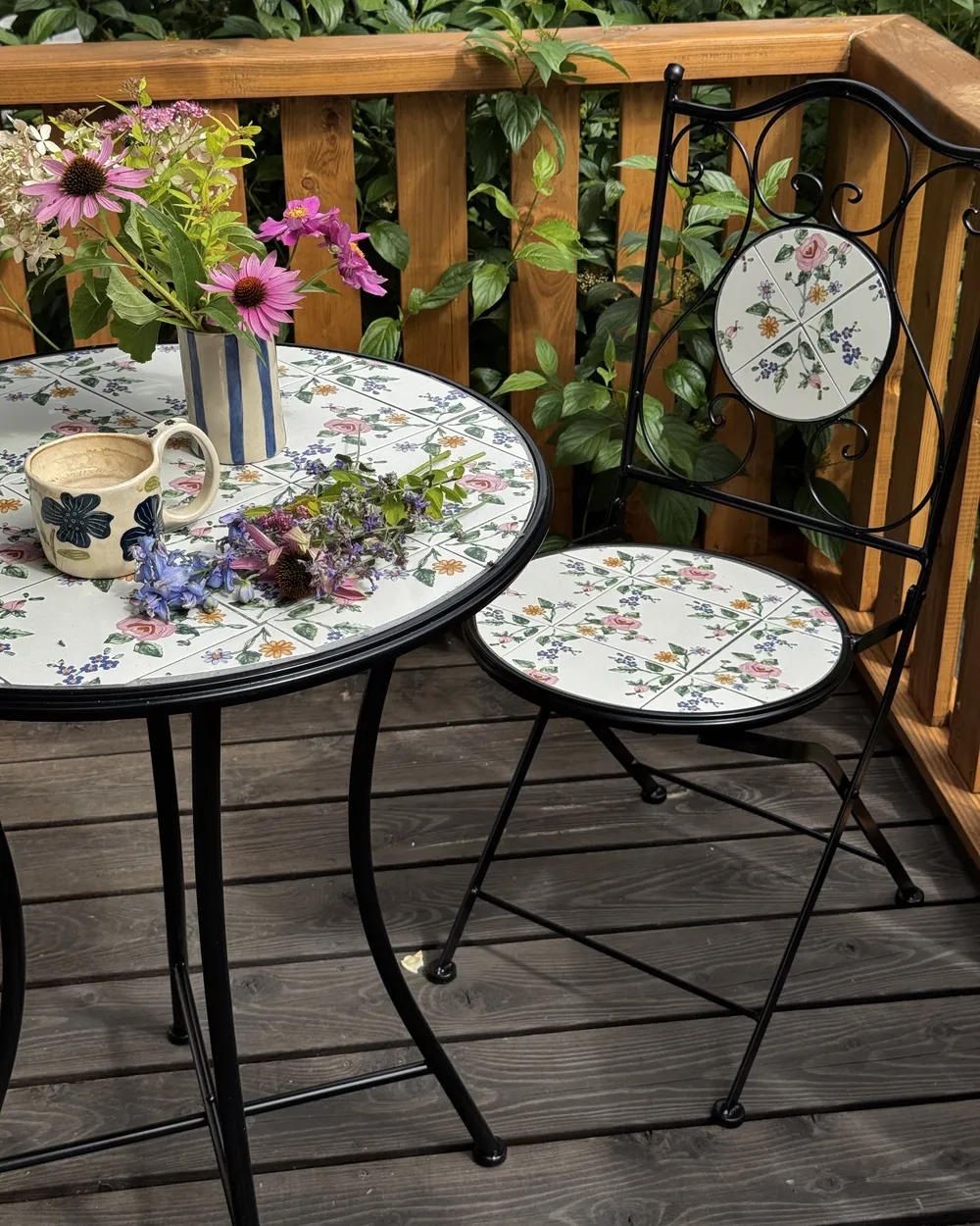 Bistro Table COLLIO 60 cm 60 cm Metal Black_1144809