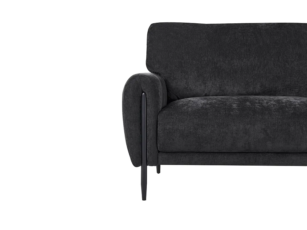 Sofa 3 Seater SKARO Chenille Black_1156711