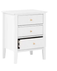 3 Drawer Bedside Table ASSISI White_1148655