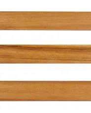 Set of 3 Garden Stools BELLANO Acacia Wood Brown_921964