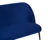 Dining Bench 2 Seater OSBY Velvet Navy Blue_793332