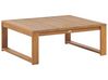 Garden Coffee Table TIMOR 90 cm 75 cm Certified Acacia Wood Light Brown