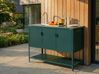 Outdoor Kitchen Cabinet with Sink MAENZA Green Metal