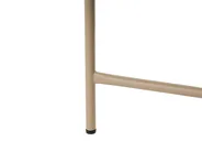 Bistro Table OVARO 50 cm 50 cm Metal Beige_1026854