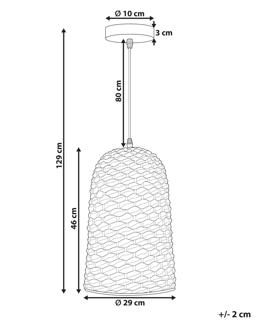 Pendant Lamp KERIO Bamboo Wood Natural_827258