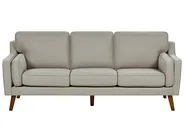 Sofa 3 Seater LOKKA Fabric Beige_897619