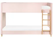 Bunk Bed Velvet CHOCQUES 90 x 200 cm (EU Single) Pastel Pink_1040615