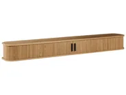 Wall Mounted TV Stand BRADLEY Brown_1059710
