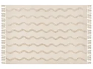 Blanket KHARI Cotton 150 x 200 cm Light Beige_1067478