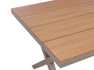 Garden Dining Table TIANO 160 cm 90 cm Metal Taupe_935887