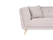 Sofa 2 Seater HABO with Ottoman Fabric Taupe_1079904