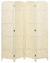 Tilanjakaja 4 paneelia LAPPAGO 163 cm 170 cm Vaaleanbeige