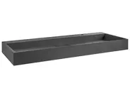 Kaksoispesuallas seinälle QUENKO 120 x 46 cm Mineraalivalu Musta_981387