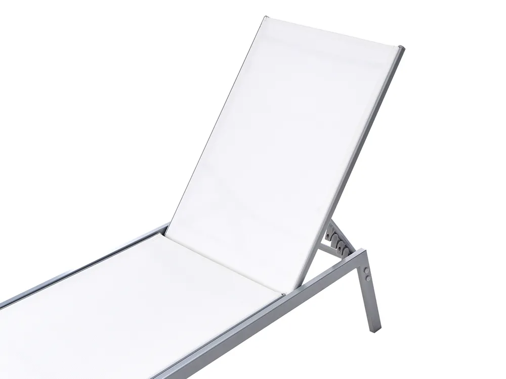 Sun Lounger NOLI Reclining Metal White_781056