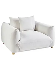 Armchair LUVOS Fabric Off-White_970185