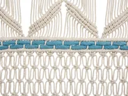 Fabric Wall Hanging KALADY Cotton 141 cm Beige_859441